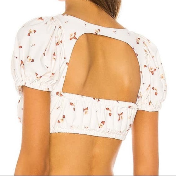 We Wore What Lily Puff Sleeve Bikini Top - Picture 9 of 9